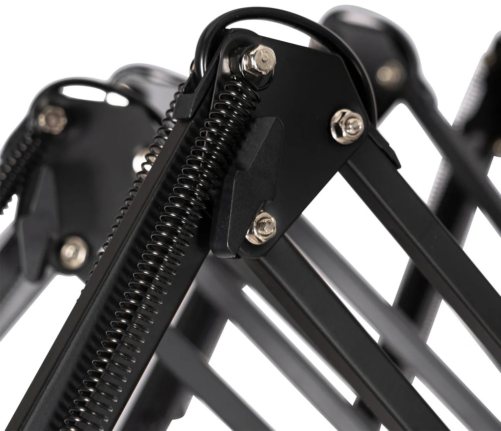Candeeiro de suspensão industrial preto 16 luzes reguláveis - Hobby Spinne Industrial