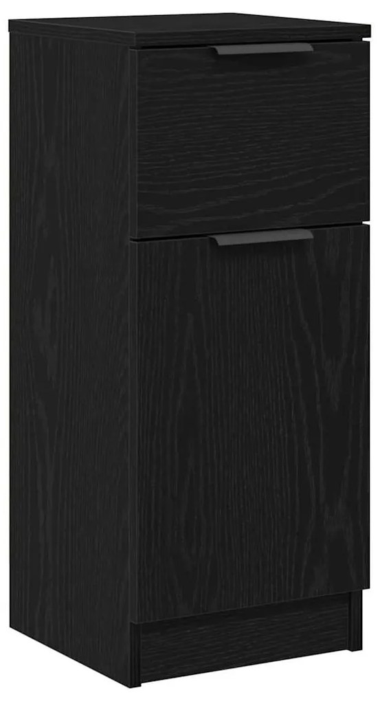 Aparador Carvalho Preto 30x30x70 cm MDF