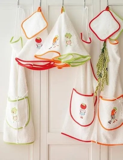 Linha Kitchen towel - Bomdia: Laranja  Avental 70x52 cm