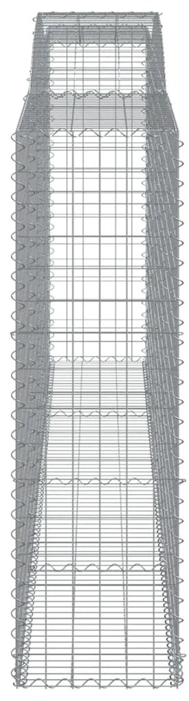 Cestos gabião arqueados 4pcs 400x50x160/180cm ferro galvanizado