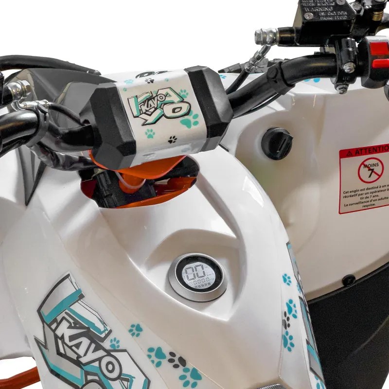 Moto 4 infantil elétrica 2100 W Kayo eA110 Até 40Km/ Velocidade C/ Limitador