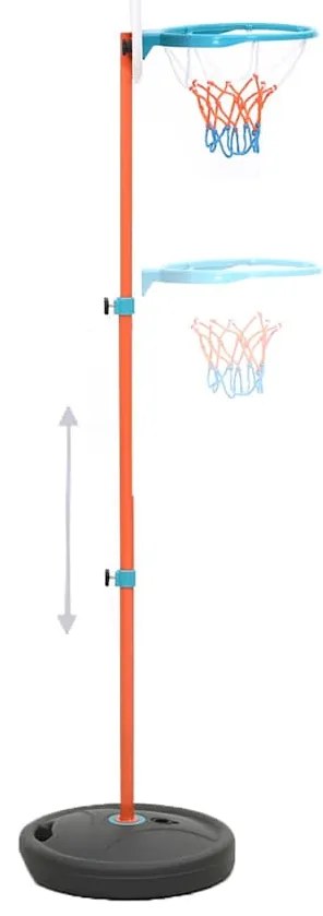 Conjunto jogo de basquetebol portátil ajustável 133-160 cm