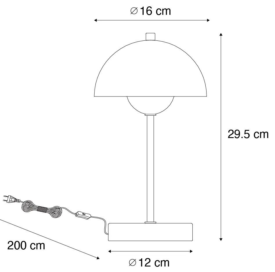 Candeeiro de mesa retro bege - Magnax Mini Retro