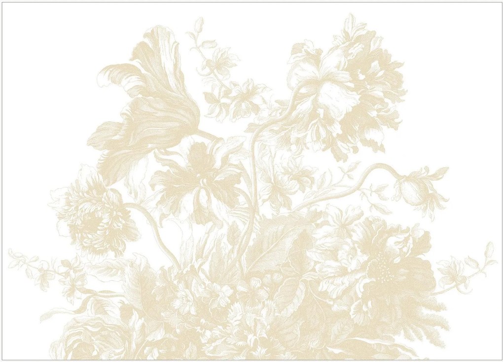Papel de parede Frans Uyterlinde - Engraved Flowers