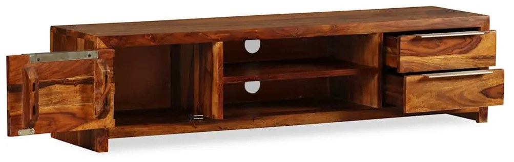 Móvel de TV madeira acácia sólida 120x30x30 cm