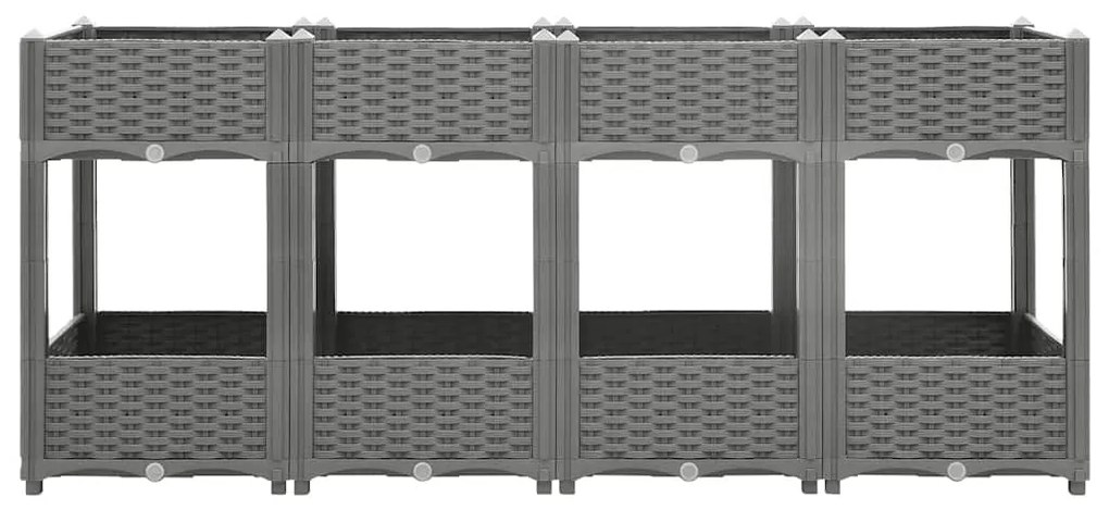Canteiro elevado 160x40x71 cm polipropileno
