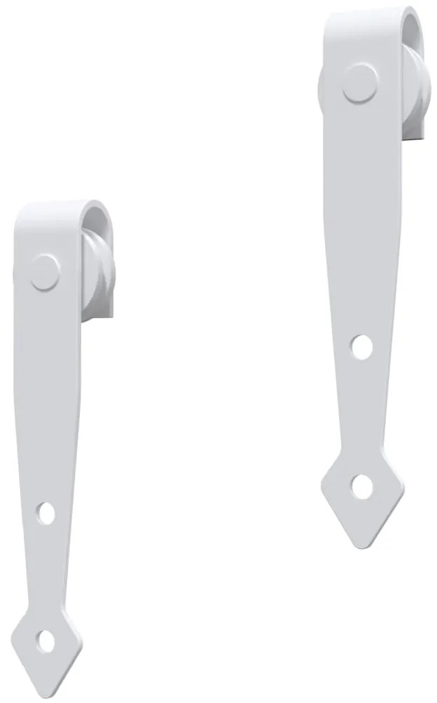 Mini kit para armário deslizante aço carbono 183 cm branco