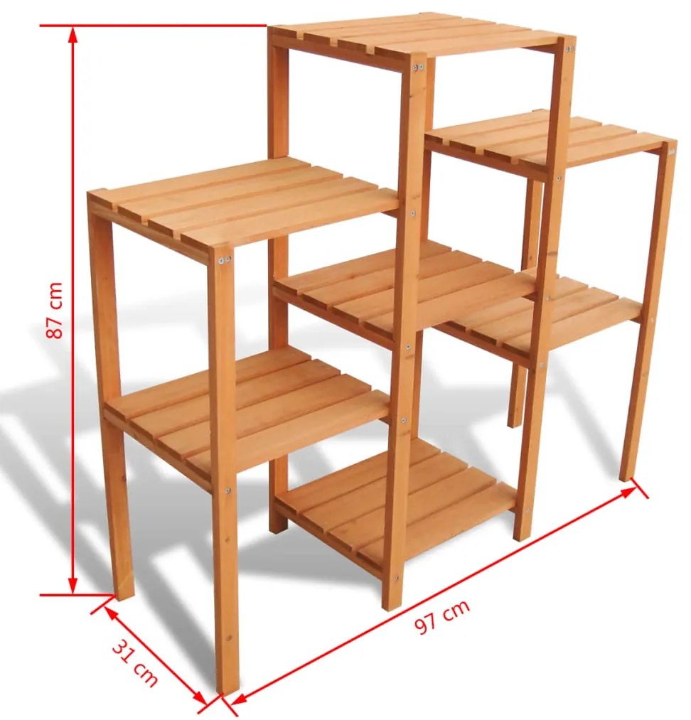 Suporte para vasos de jardim 97 x 31 x 87 cm