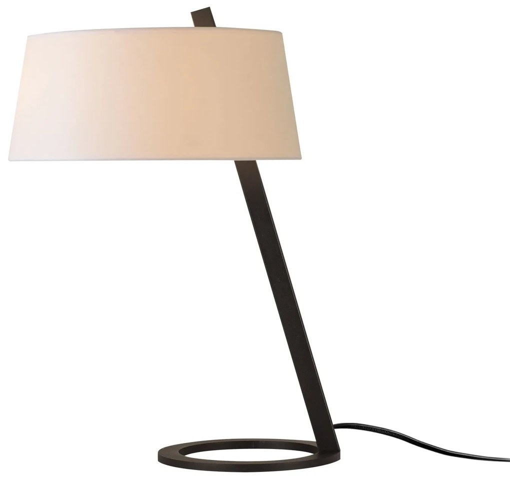 Candeeiro de Mesa Salihini – Branco/Preto – 35 cm x 55 cm