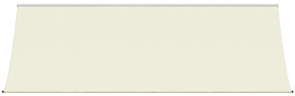 Toldo retrátil 400x150 cm tecido e aço cor creme