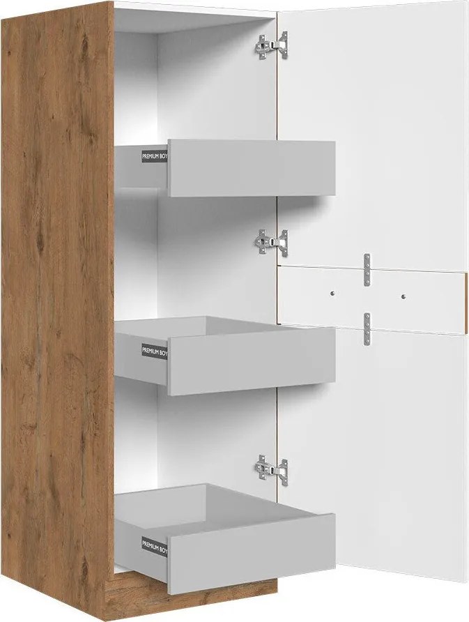 Armário modular com gaveta e portas Wood Dark 120