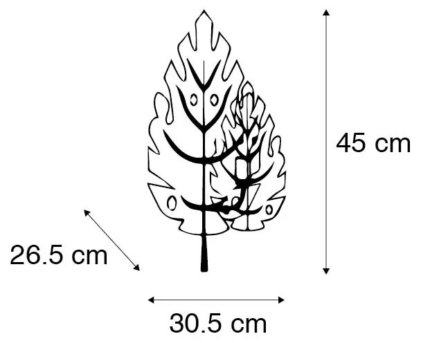 Candeeiro de parede design dourado antigo - Carballo