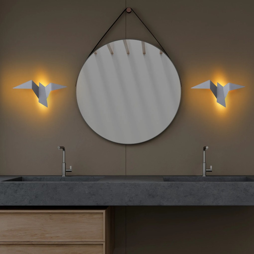 Candeeiro de Parede Pacali – Cinzento – 31 cm x 12 cm x 16 cm