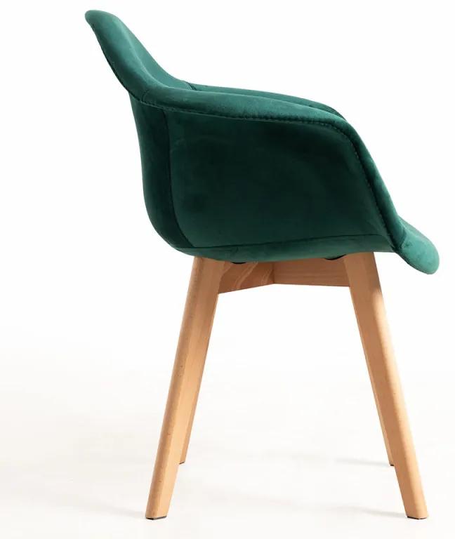 Pack 4 Cadeiras Belu Veludo - Verde