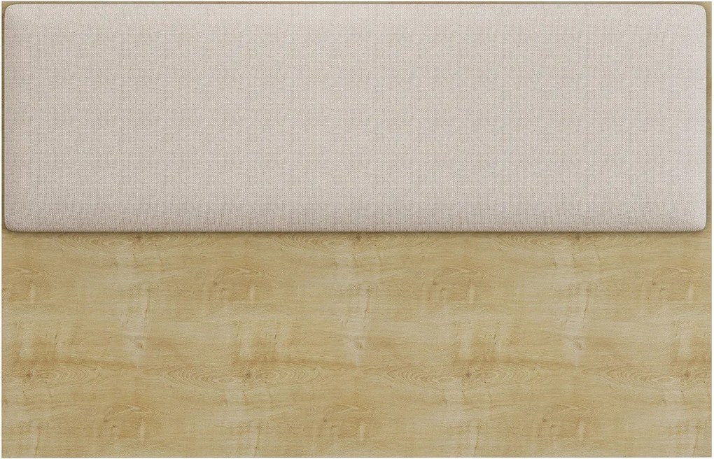 Cabeceira de Cama LUX – 160x5x90 cm – MDP Cor Natura e Tecido Linho Be