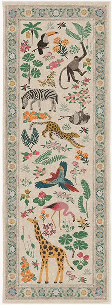 Passadeira lavável de pelo curto Jingle By Iris Apfel