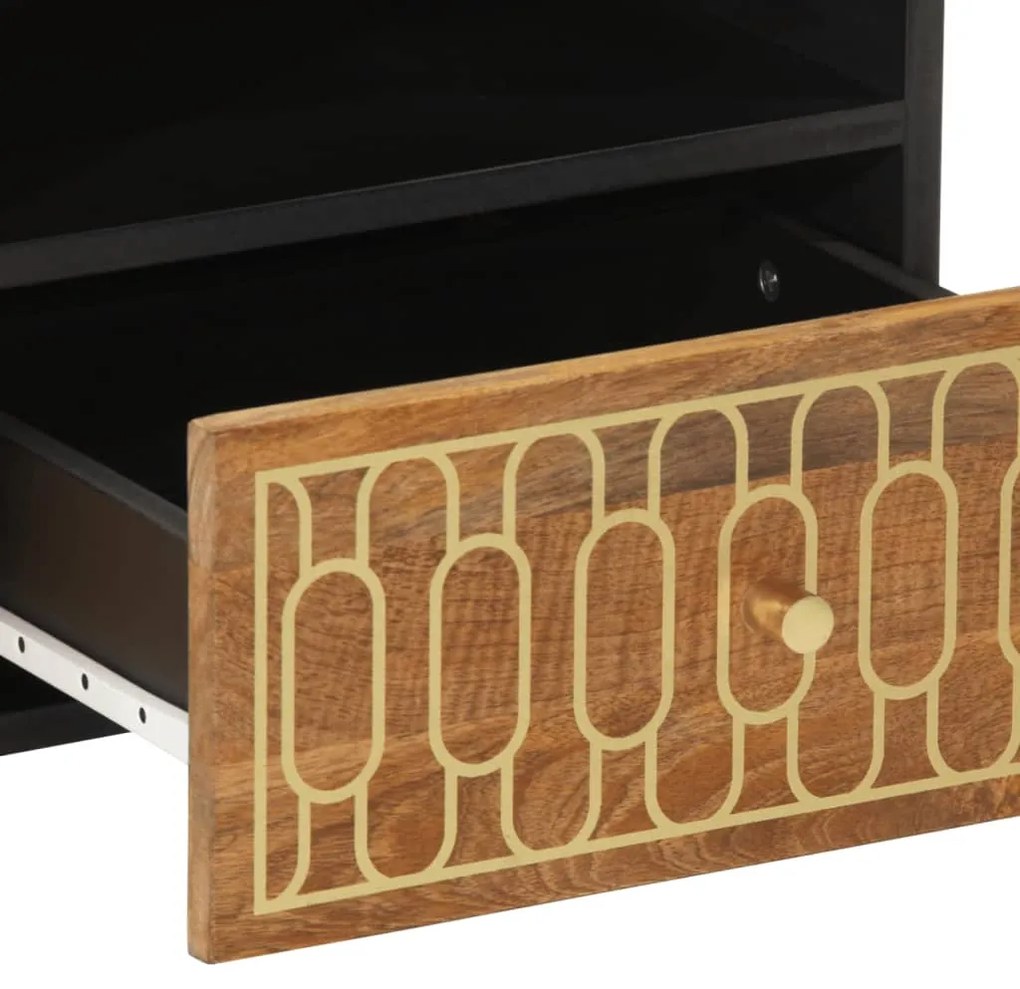 Mesa de centro 80x54x40 cm madeira de mangueira maciça