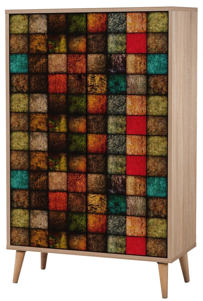 Móvel Multiuso Multibox – Carvalho Sonoma – 80x127x36 cm