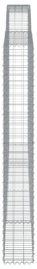 Cesto gabião arqueado 400x30x220/240 cm ferro galvanizado