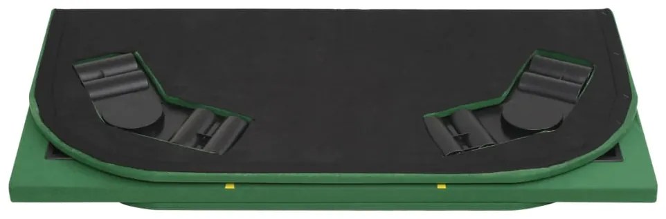 Tabuleiro póquer dobrável em 4 p/ 8 jogadores retangular verde