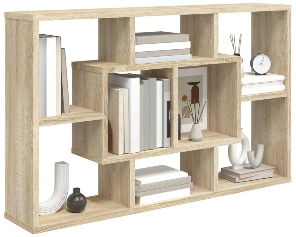 Prateleira parede 85x16x52,5cm madeira Sonoma Oak