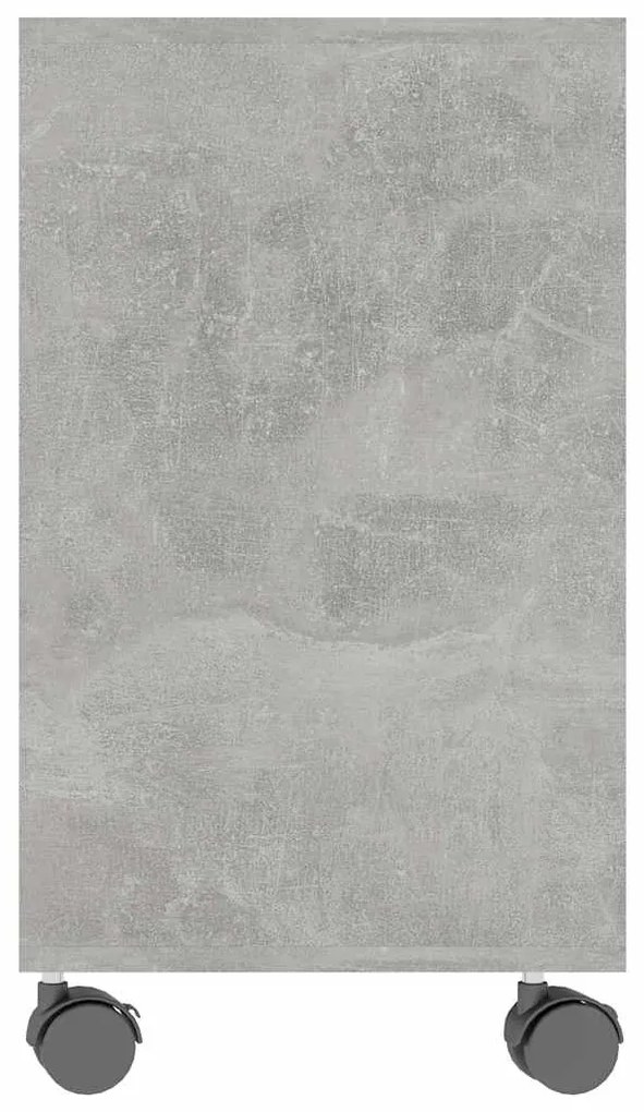 Mesa de apoio 70x35x55 cm madeira processada cinza cimento