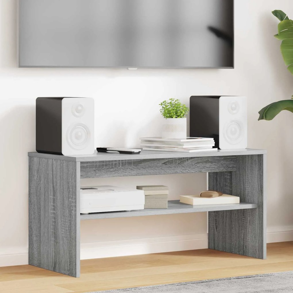 vidaXL Gabinete para TV Cinza Sonoma 80 x 35 x 40 cm