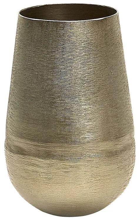 Vaso decorativo em alumínio dourado 27 cm KATCHAL Beliani