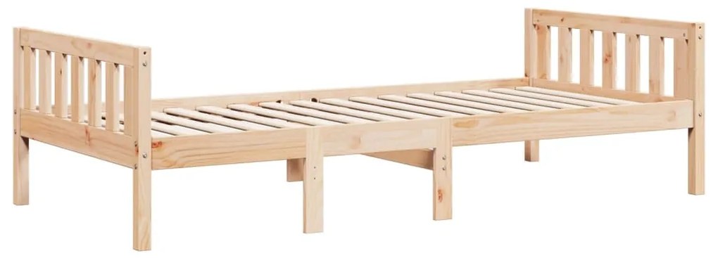 Cama de criança sem colchão 90x190 cm madeira de pinho maciça
