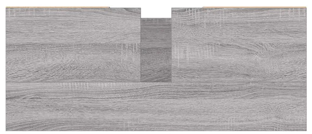 Armário de casa de banho 80x33x60 cm deriv.madeira cinza sonoma