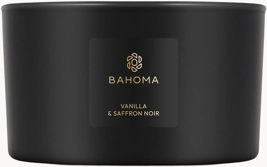 Vela perfumada artesanal com três pavios Luxy (baunilha, açafrão)