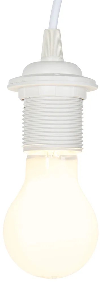 LED Conjunto móvel de 5 suportes de lâmpada brancos incl. lâmpadas A60 - Move Moderno