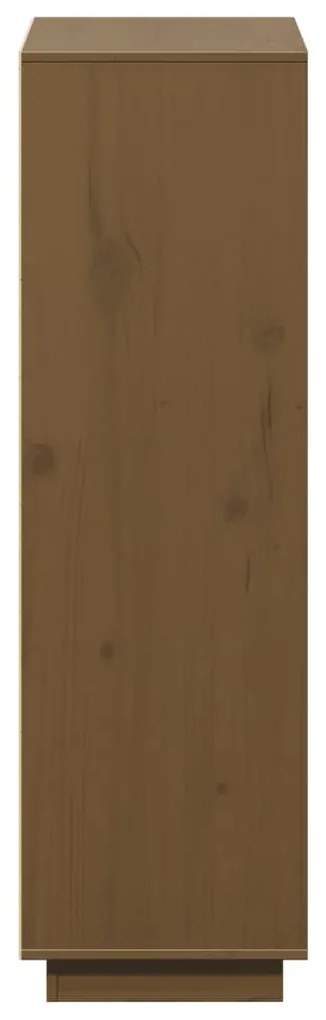 Aparador alto 110,5x35x117 cm pinho maciço castanho mel