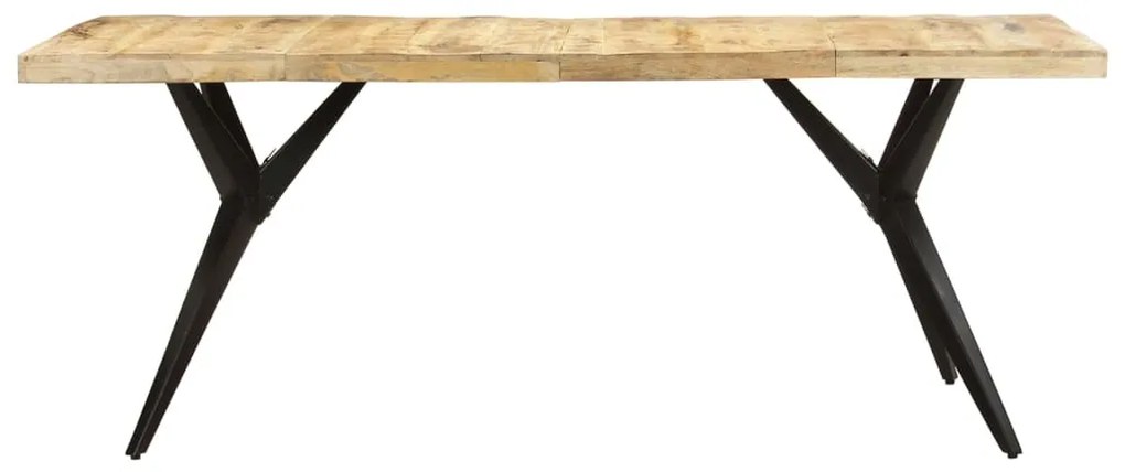 Mesa de jantar 200x90x76 cm madeira de mangueira áspera