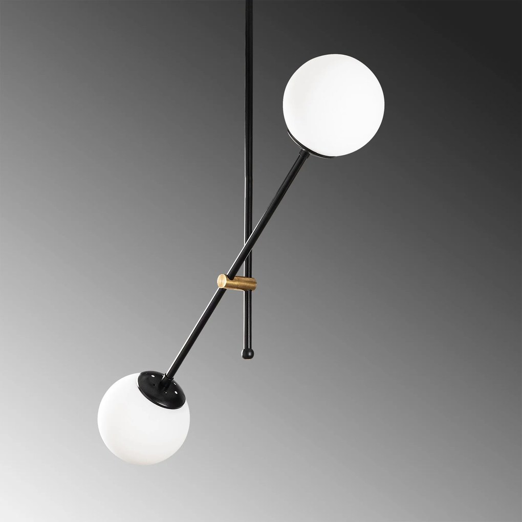 Chandelier Best – Preto e Branco – 80 x 15 cm