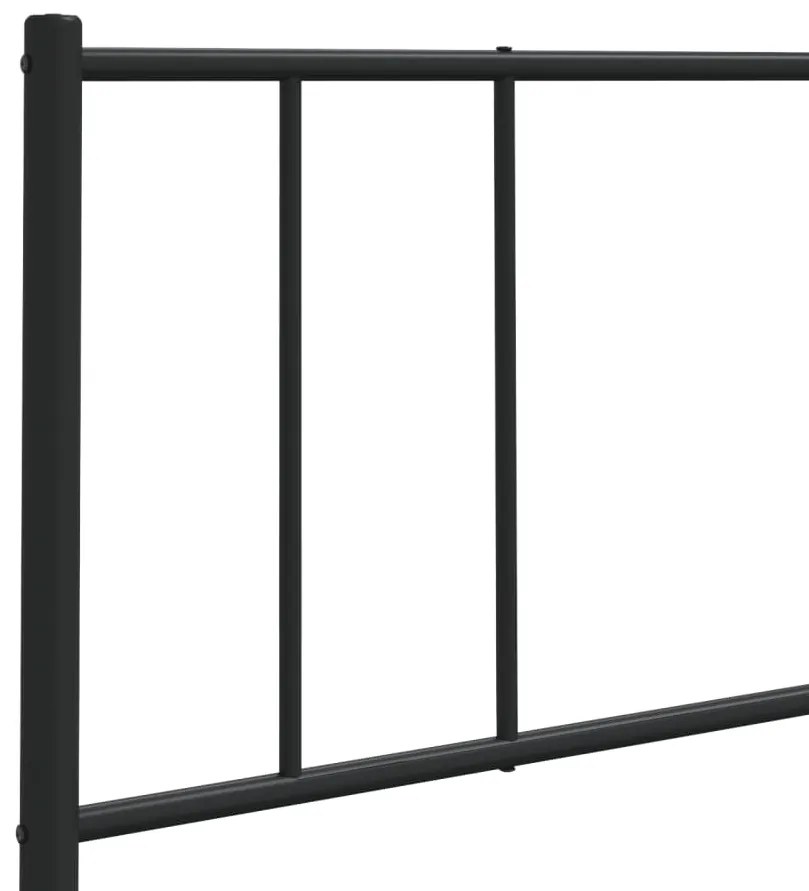 Cabeceira de cama 160 cm metal preto