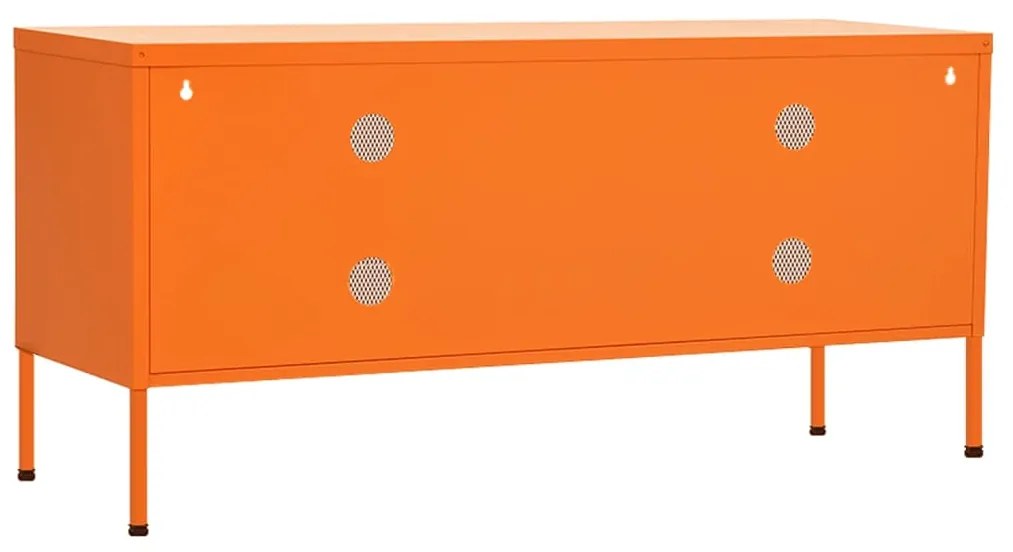 Móvel de TV aço 105x35x50 cm laranja