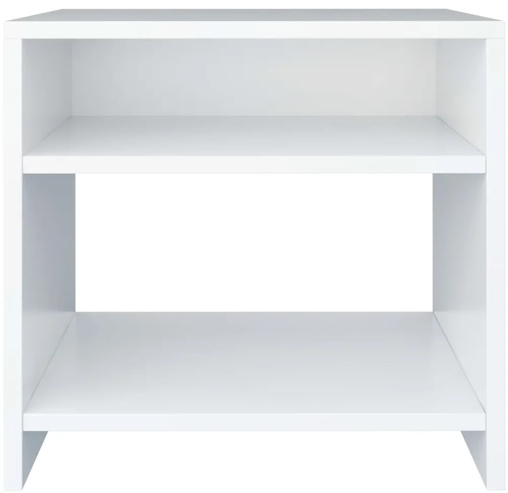 Mesas de cabeceira 2 pcs 40x30x40cm derivados de madeira branco