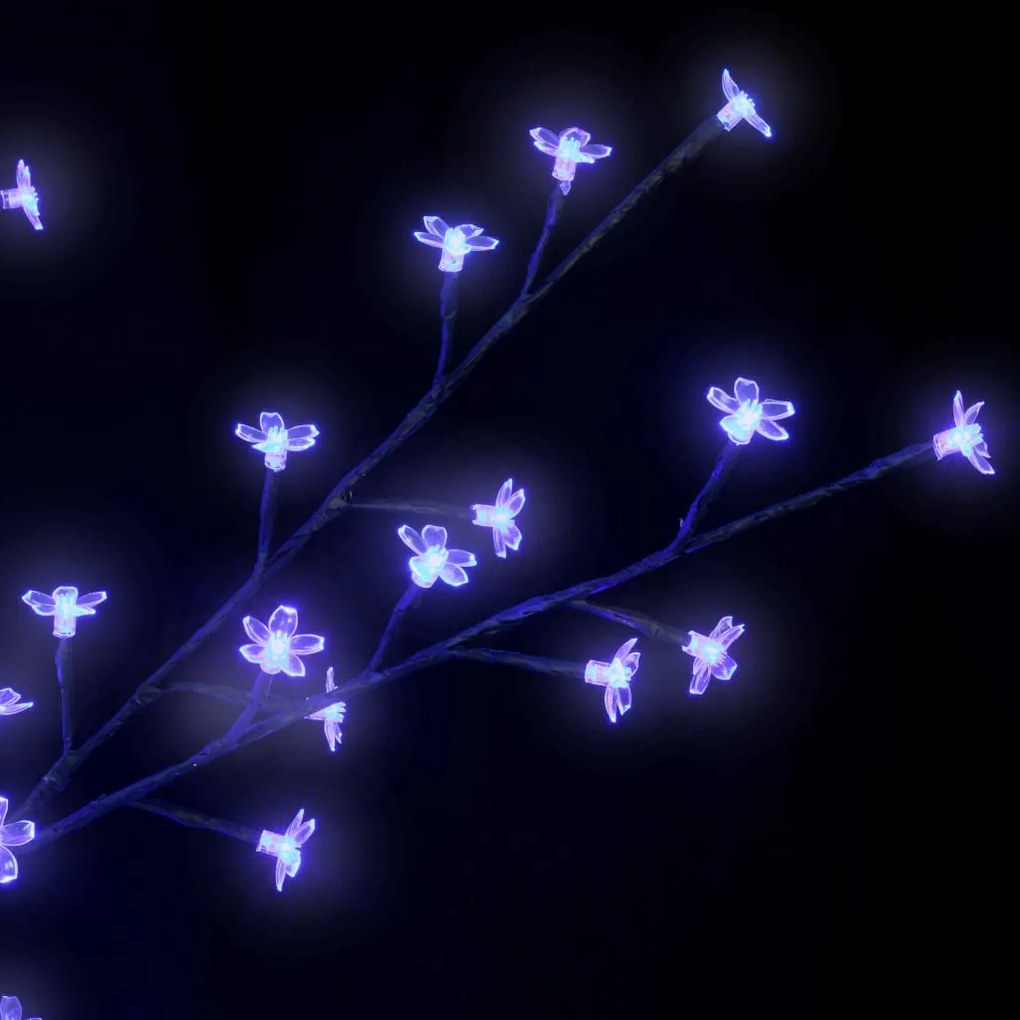 Árvore de Natal 120 luzes LED flor cerejeira luz azul 150 cm