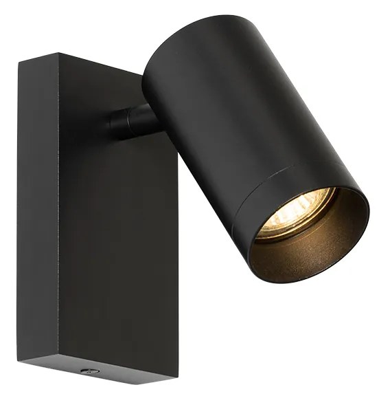 LED Candeeiro de Parede Inteligente Preto Ajustável com Interruptor Incl. Wifi GU10 50mm - Jeana Luxe Moderno