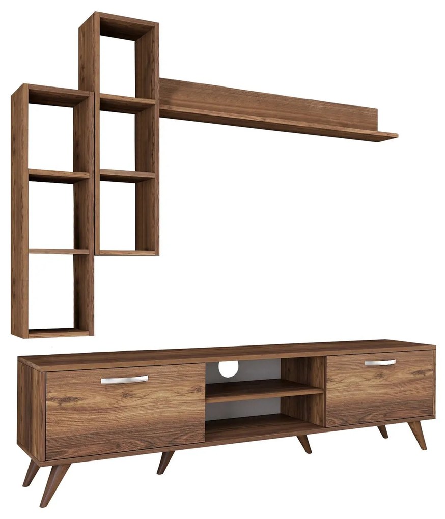 Unidade TV M16 – Nogueira – 180 cm x 48,6 cm x 35 cm