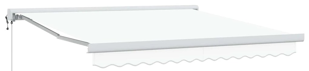 vidaXL Toldo Branco 350 x 250 x 165 cm Poliéster e Alumínio