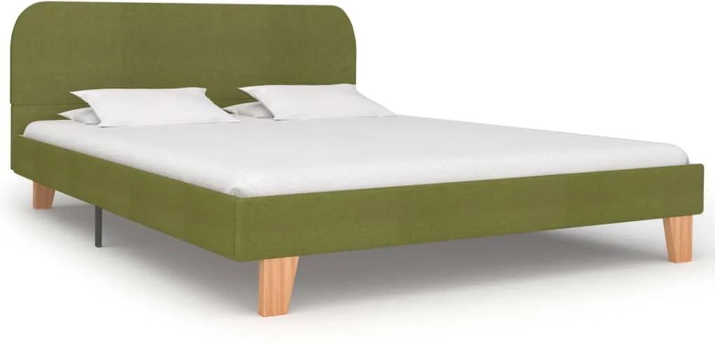 Estrutura de cama 140x200 cm tecido verde