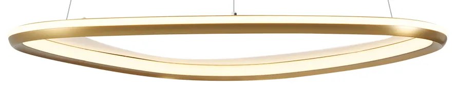 LED Candeeiro suspenso de design dourado com regulação de intensidade de 3 níveis - Organico Design