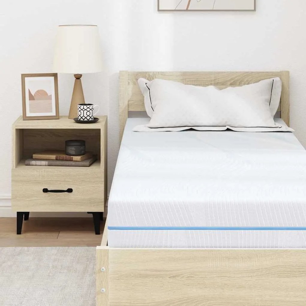 Colchões Branco 70 x 200 cm Tecido jacquard 100% poliéster