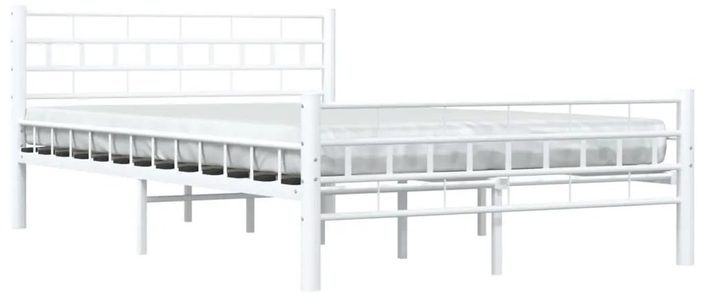 Estrutura de cama 120x200 cm metal branco