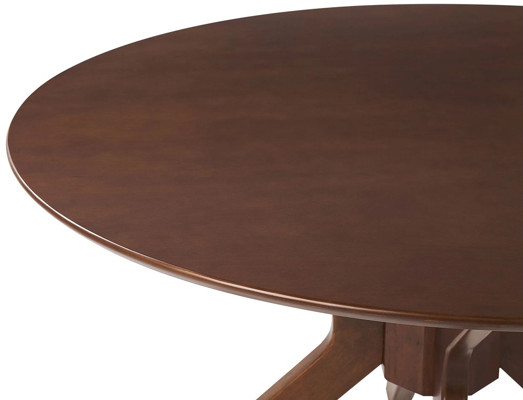 Mesa de jantar  castanho escuro ⌀ 120 cm TYMIS Beliani
