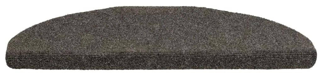 Tapetes de escada autoadesivos 20 pcs 65x21x4 cm antracite