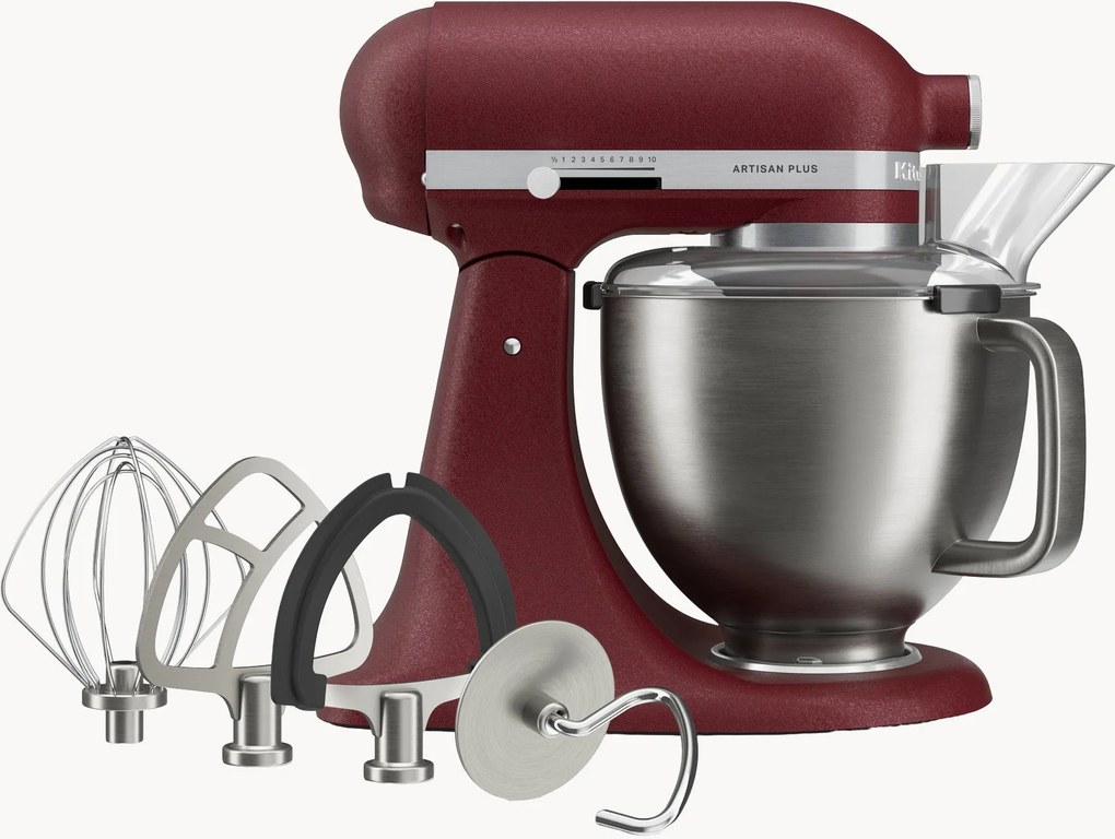 Batedeira com cabeça inclinável e acessórios Artisan Plus, 4,7 L, conjunto de 7