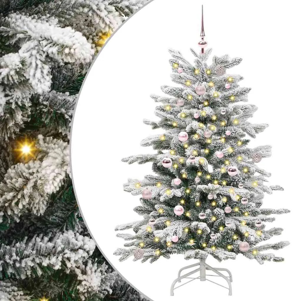 vidaXL Árvore de Natal Articulada Artificial Branco 150 cm PE e PVC